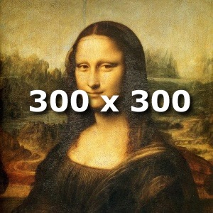 Mona Lisa 300 x 300 pixels cover art added to an mp3