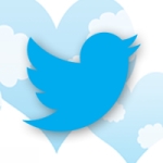 The Twitter blue bird logo